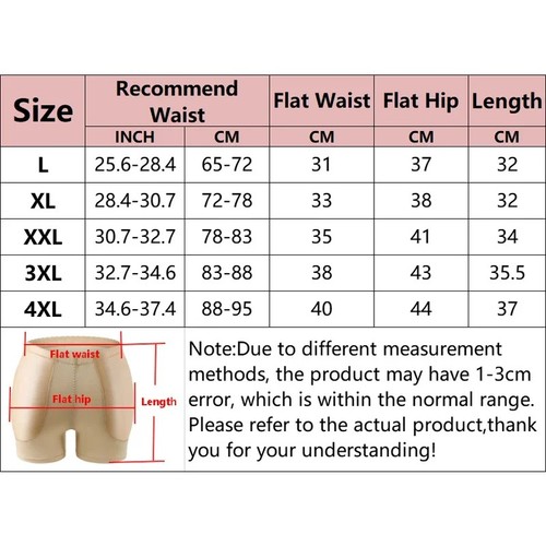 Padded bum pants - hip, enhancer