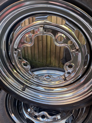 Vintage chrome vented - chrome, inch