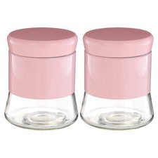 Set Of 2 800ml Pink Stainless
