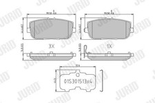 573640J BRAKE PAD SET, DISC