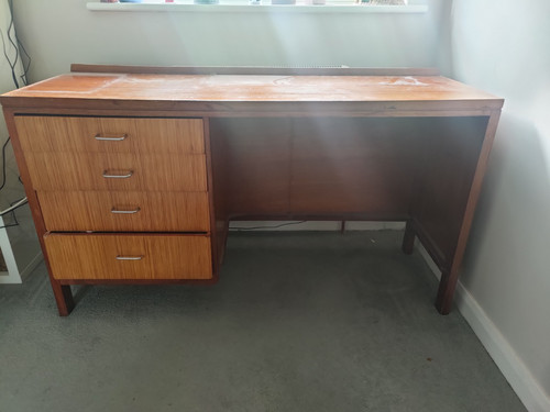 Remploy 1976 desk - desk,, brown