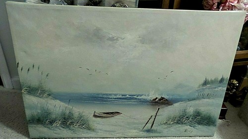 Vintage oil painting - vintage, on