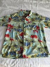 George Hawaiian Shirt Mens Size L 42-44 Short Sleeve Button Down Rayon