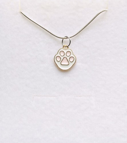 Stunning baby pink paw enamel - paw,