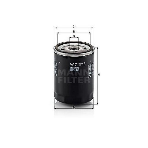 Mann filter 713 oil - mann-filter, 713/18