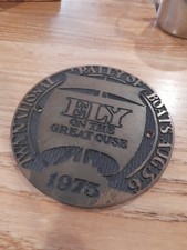 National Rally Of Boats Ely On The Great Ouse Brass Barge Plaque 1973