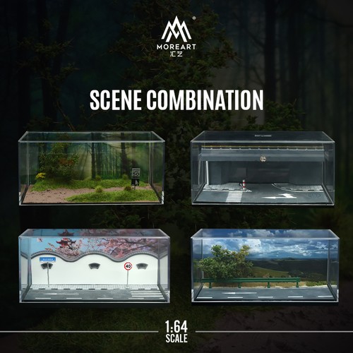 Diorama car garage model - car,