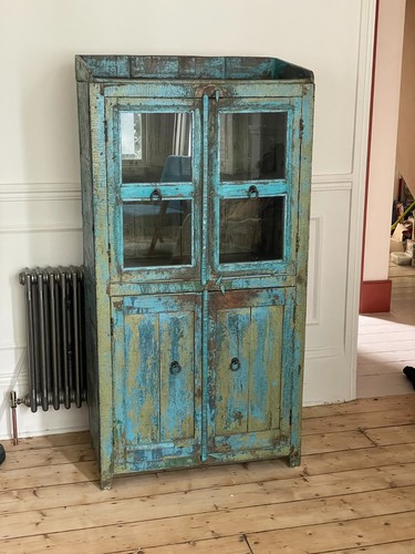Vintage indian wardrobe - blue, &