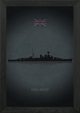 HMS Hood Framed Wall Art