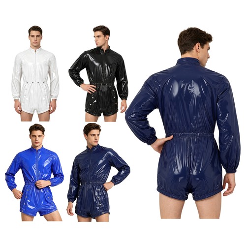Men romper press button - press,