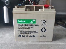 Lucas LSLA20-12 Batteries for Mobility Scooter/Golf Trolley 20AH, 12V
