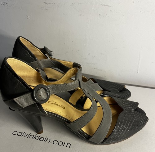 Clarks grey patent - , leather