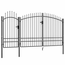 Garden Gate Steel Black Yard