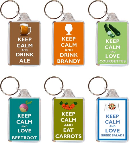 Various keep calm - calm, food