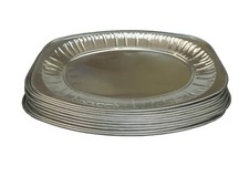 Foil food platters oval - foil,