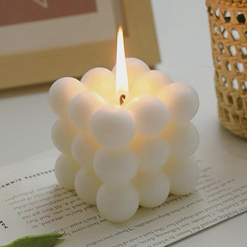 White bubble theme - white, cube