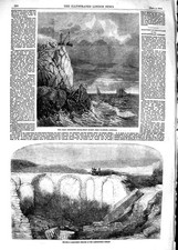 Original Old Antique Print