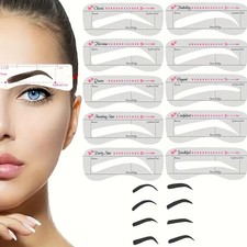 10x Eyebrow Stencils Shaper