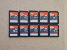 10 x 16GB Sandisk Ultra 30MB/s