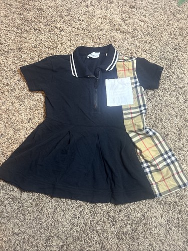 Burberry girls black cotton - burberry,