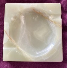 Vintage Green Onyx Ashtray