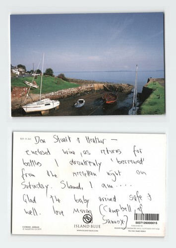 Vintage postcard corrie arran - postcard,