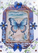 Blue Butterfly - Hand Crafted