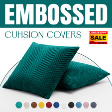 Cushion Covers Corduroy Extra Soft Velvet Cushions 18" x 18 / 45 x 45 cm 2,4 Pcs