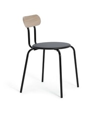 Zayn Pair of Dining Chairs - Black | Modern Upholstered Kitchen Furniture Set