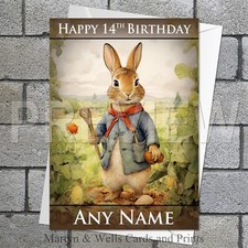 Peter Rabbit birthday card