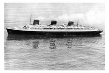 pu0941 - French CGT Liner - Normandie , built 1935 - print 6x4
