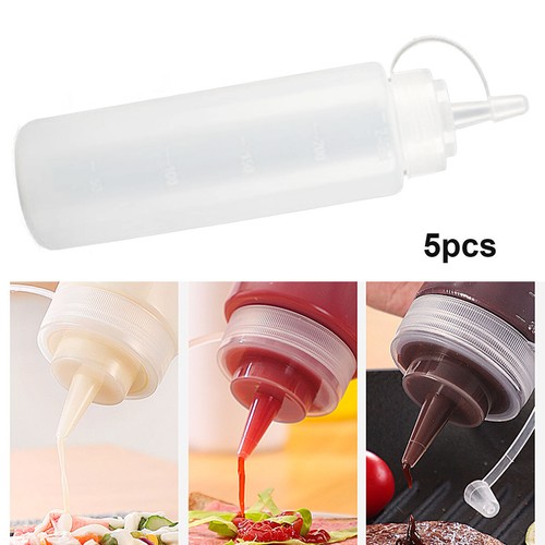 5pcs plastic clear squeeze - clear,