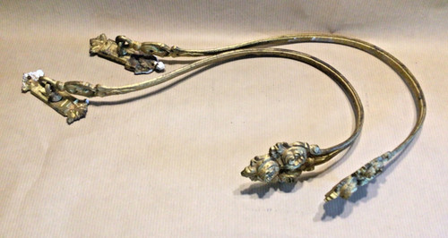 Pair antique gilded - a,