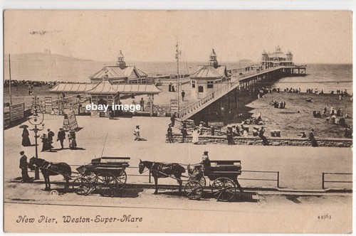 1907 postcard new - -, pier