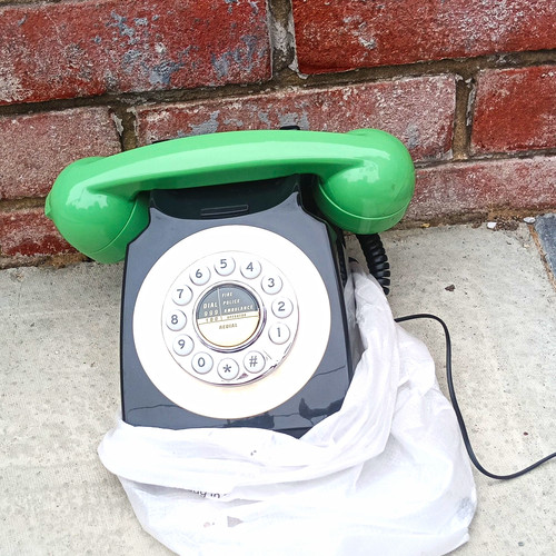 Black green rotary dial - green,