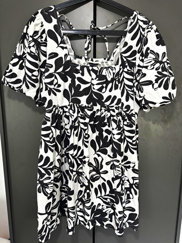 New look black white floral - look,