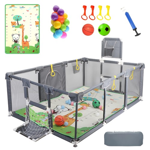 Upgraded playpen with - upgraded, enhanced