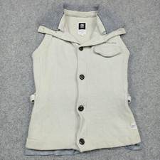 G-Star Womens Lambswool Gilet Size S (Fits like XS) Belted Sherpa Outerwear Vest