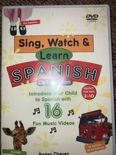 NEW & SEALED - Sing, Watch, & Learn Spanish DVD + Guide by Agnes Chavez 2006