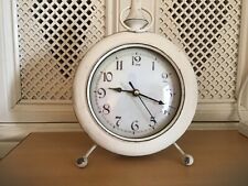 Mantel Clock Cream Rustic Shabby Chic