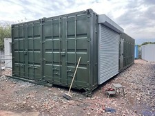 Very Secure 40 X 16 Foot Wide Linked Container Workshop.. Strengthened.