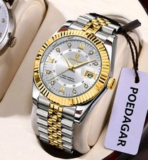 POEDAGAR Men's Stainless Steel