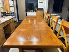 Solid Oak Wooden Dining Table