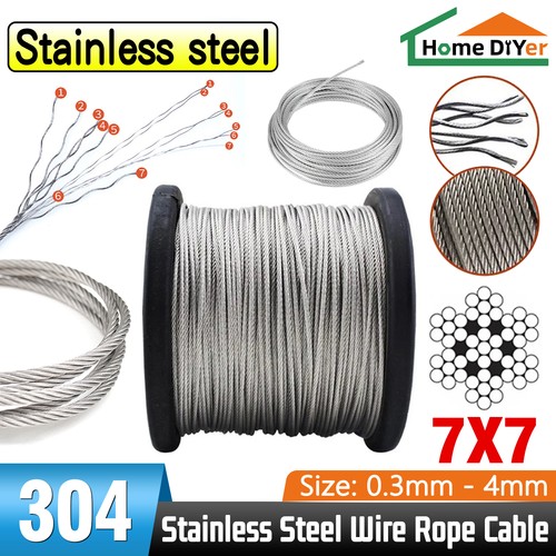 Stainless steel 304 7x7 wire - stainless,