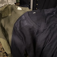 Army Job Lot x15 Jumpers British Thermal Blue Green Mix Grade 2 Repairs