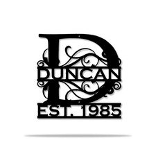 Personalized Monogram Metal