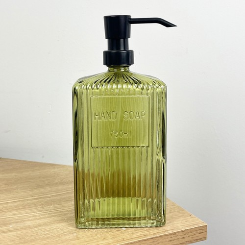 Vintage glass soap - glass, dispenser