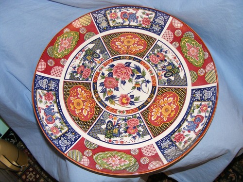 Meat plate large round - meat,