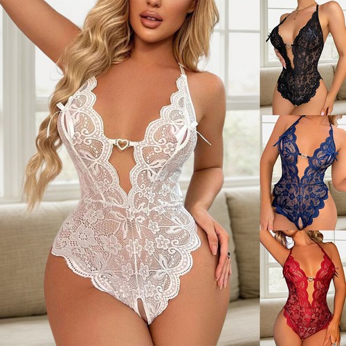 Sexy lingerie crotchless lace - sexy,