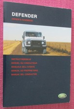 LAND ROVER DEFENDER (2002 - 2007) OWNERS MANUAL - OWNERS HANDBOOK - USER GUIDE.